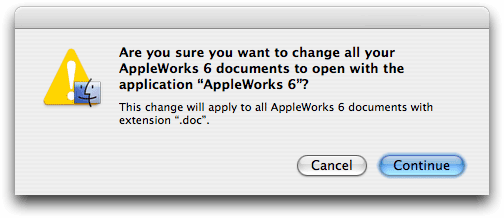 Mac OS X更改所有警报
