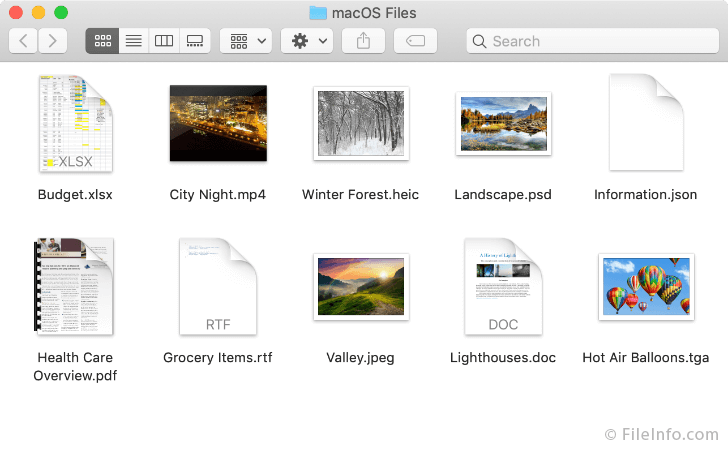 常见的Mac文件扩展名