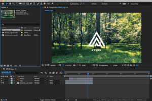 Adobe After Effects CC 2019中.aep文件的屏幕截图