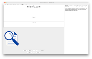 FlexiWrite中的.dfti文件的屏幕截图