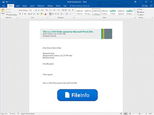 Microsoft Word 2016中的.docm文件的屏幕快照