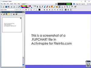 Promethean ActivInspire中的.flipchart文件的屏幕截图