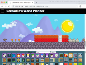 Cernodile的World Planner中的.gtworld文件的屏幕截图