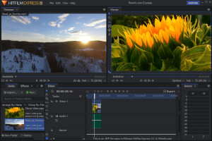 Screenshot of a .hfp file in FXhome HitFilm Express