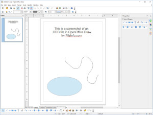 Apache OpenOffice Draw 4.1.3中.odg文件的屏幕截图