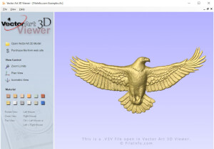 Vector Art 3D Viewer中的.v3v文件的屏幕快照