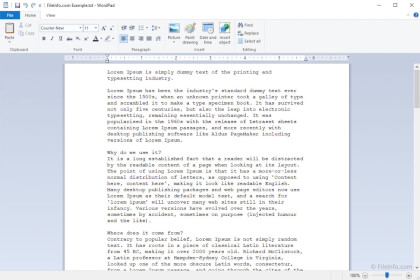 Microsoft WordPad 6的屏幕截图
